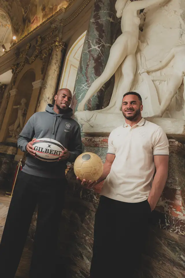 Djibril Sidibé et Matthis Lebel portant la collection Collection Capitolium